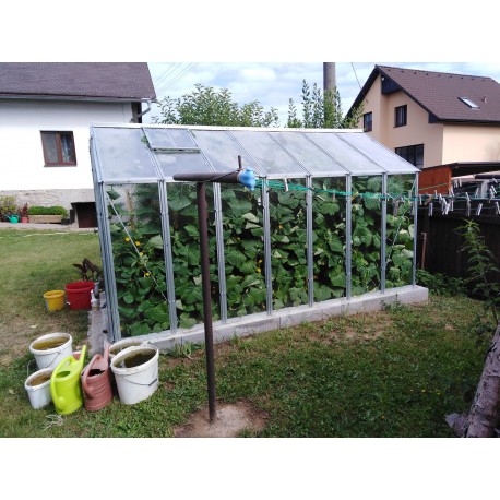 SZKLARNIA OGRODOWA HOBBY H 7/9 SZKŁO 4mm 23m2